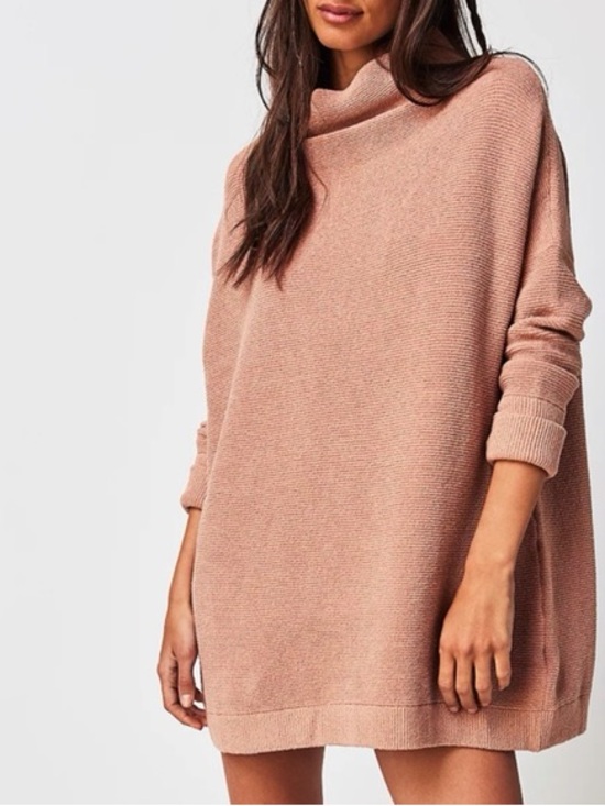 Free People Sweaters - Free People Oversized Dusty Rose Sweater  - Women's Cozy Knit